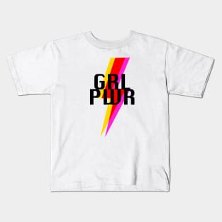 GRL PWR Girl power for feminist equality Kids T-Shirt